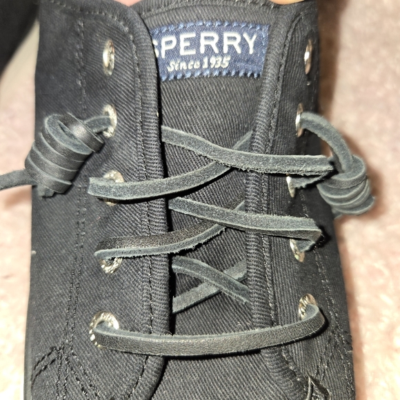 Womans Sperry black sneakers size 10 - Picture 6 of 7